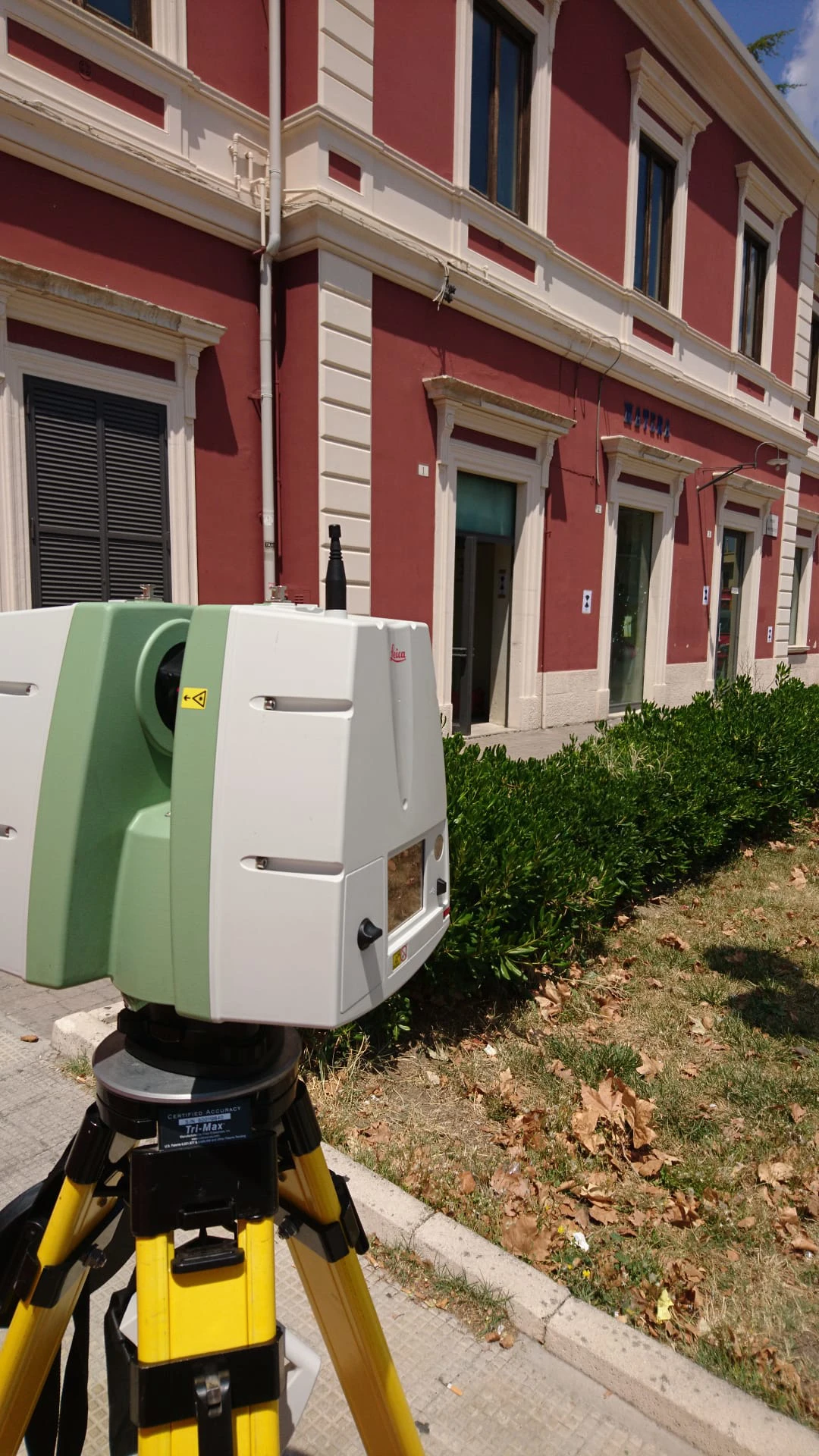 Vista laser scanner 3d Stazione Ferroviaria - Matera - Archimeter