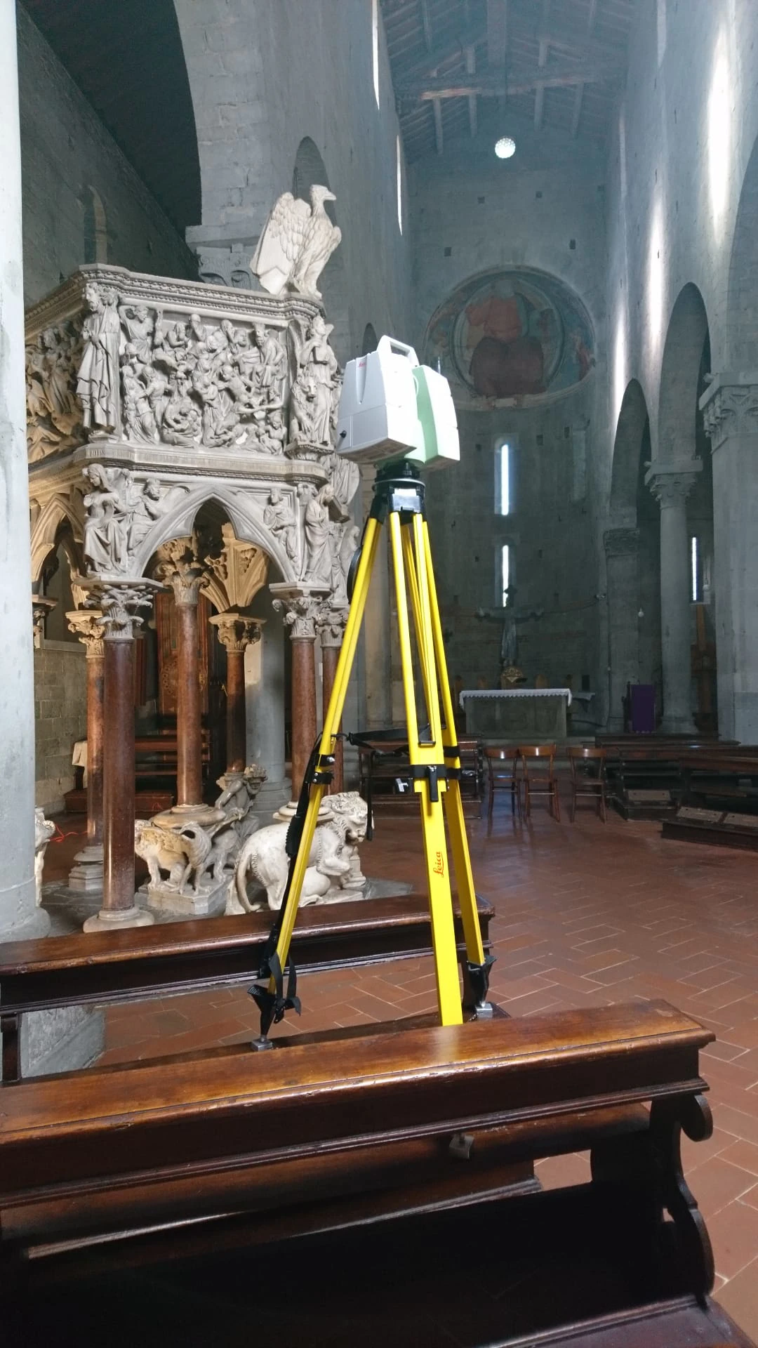 Vista laser scanner 3d Pulpito di Sant'Andrea - Pistoia - Archimeter