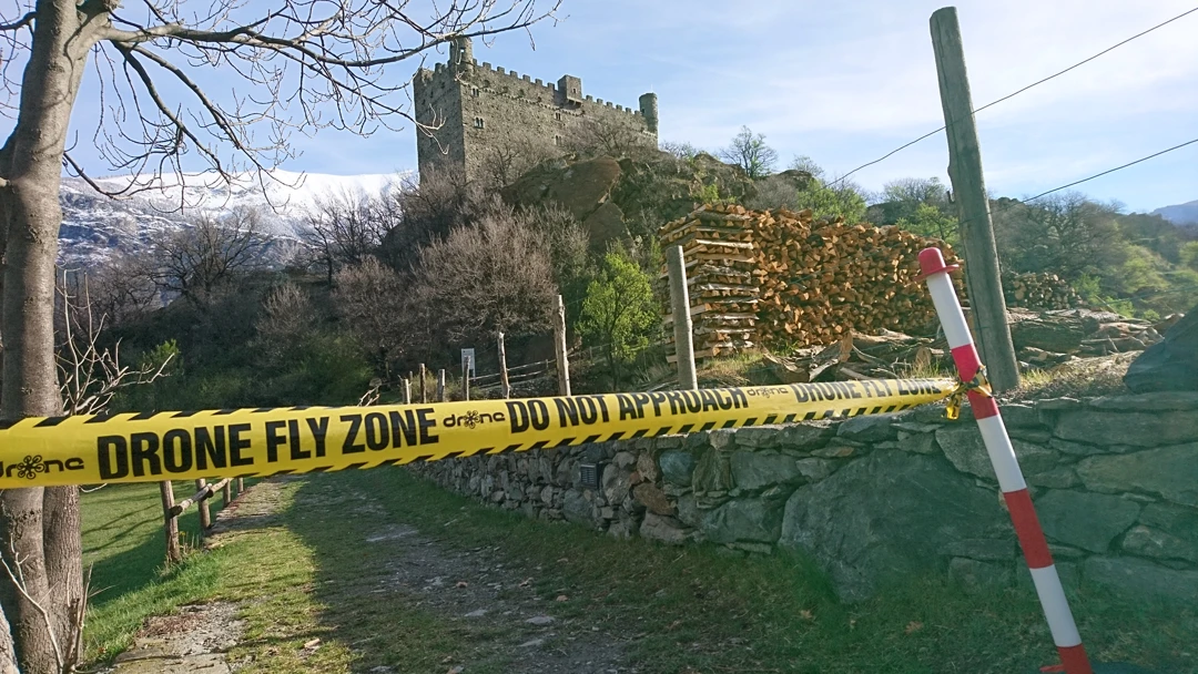 Zona drone castello di Ussel - Archimeter