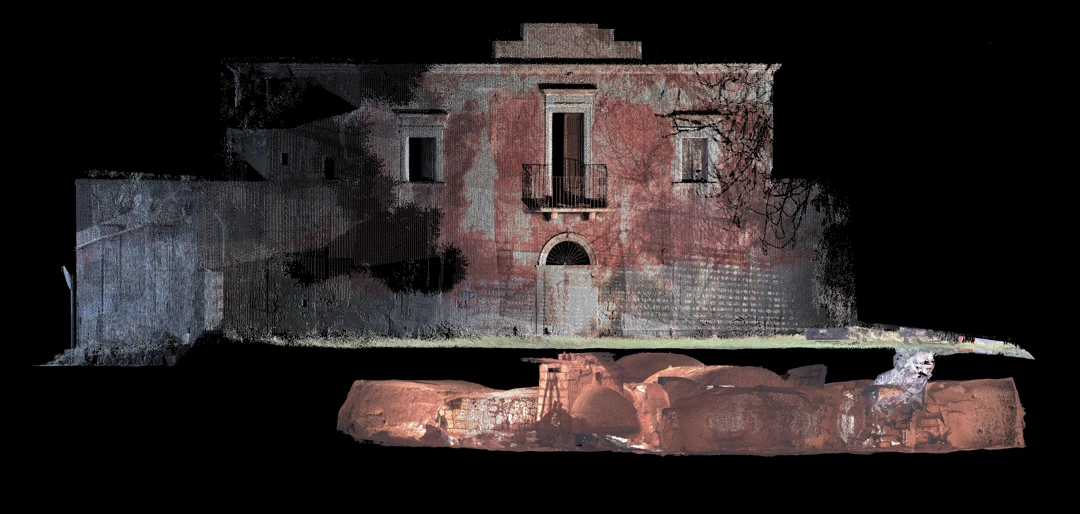 Laser scanning of Villa Giustiniani in Bari - Archimeter