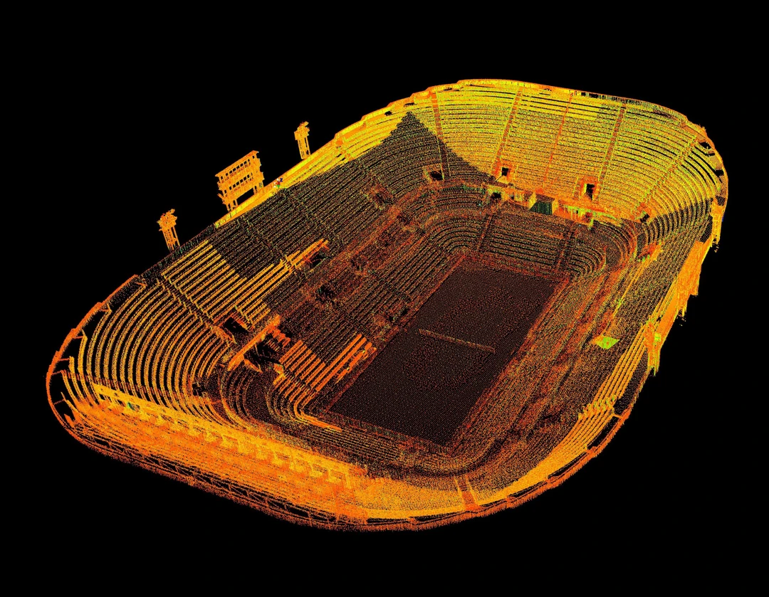 Fotogrammetria Stadio Centrale del Tennis - Roma - Archimeter