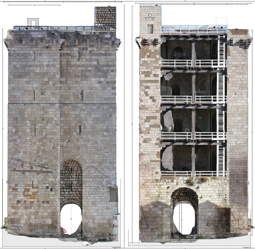 Fotopiano della torre di San Pancrazio - Cagliari - Archimeter