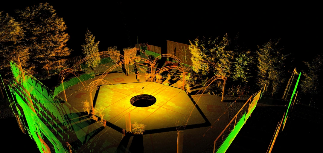 Rilievo laser scanner 3d tensostruttura - Archimeter