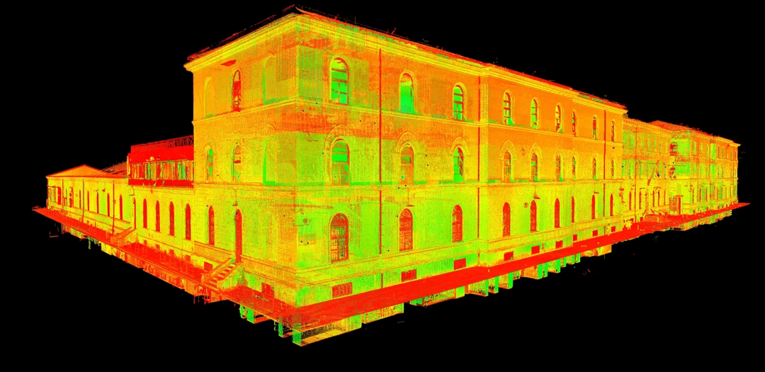 3d laser scanner survey and Photogrammetry Lepanto Ordinary Court - Rome - Archimeter