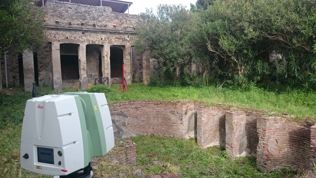 Laser scanning of the Diomede estate in Pompeii - Archimeter